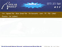 Tablet Screenshot of polarpools.com